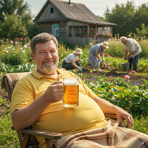 02 - С пивком на даче